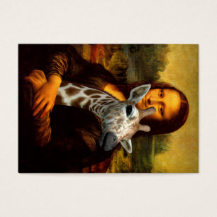 Mona Lisa houdt van Giraffes Visitekaartjes