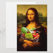 Mona Lisa houdt van groenten Briefpapier (Voorkant / Achterkant)