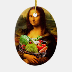 Mona Lisa houdt van groenten Keramisch Ornament