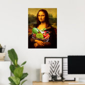 Mona Lisa houdt van groenten Poster (Thuiskantoor)