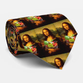 Mona Lisa houdt van groenten Stropdas (Opgerold)