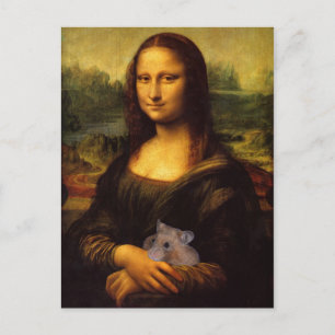 Mona Lisa houdt van haar Hamster Briefkaart