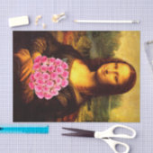 Mona Lisa houdt van roze rozen Tissuepapier (Craft)