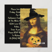 Mona Lisa ~ In de uitnodigingen van de Witch Costu (Voorkant / Achterkant)