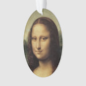 Mona Lisa in detail door Leonardo da Vinci Ornament (voorkant)