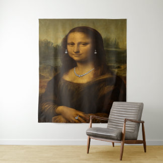 Mona Lisa in Diamanten Wandkleed