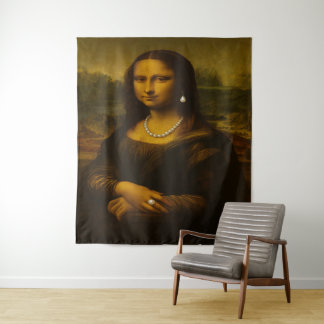 Mona Lisa in Parels Wandkleed