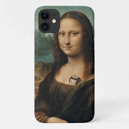  "Mona Lisa" iPhone 11 Hoesje (Achterkant)