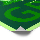 Mona Lisa is Groen Poster (Hoek)