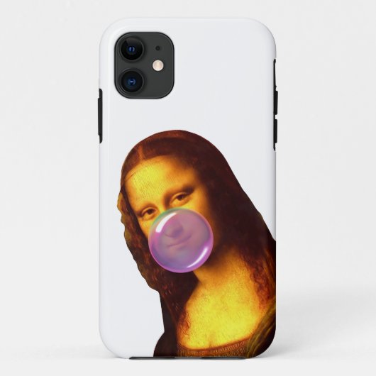 Mona Lisa Kauwgum Bubble Case-Mate iPhone Case (Achterkant)