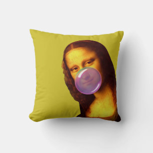 Mona Lisa Kauwgum Bubble Kussen