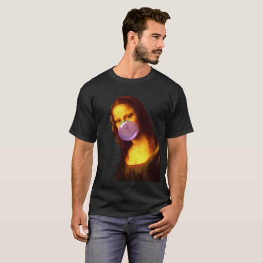 Mona Lisa Kauwgum Bubble T-shirt (Voorkant volledig)