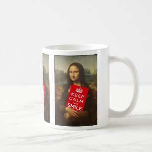 Mona Lisa Keep Calm en Glimlach Koffiemok