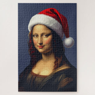 Mona Lisa Kerstman Kerstvakantie Uitknippen Legpuzzel