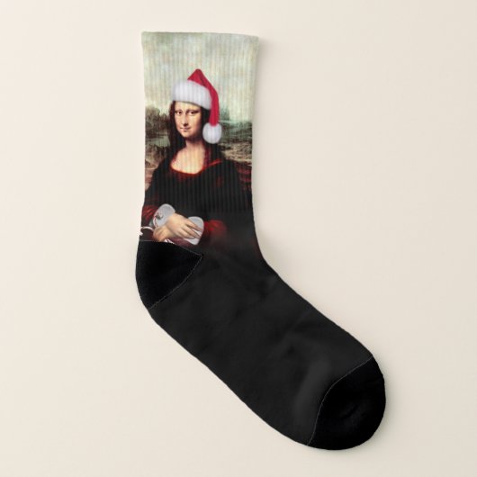 Mona Lisa Kerstmis Sokken (Links binnenkant)