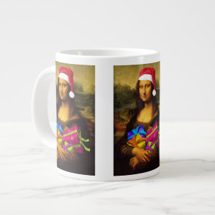 Mona Lisa komt als kerstman Jumbo Beker