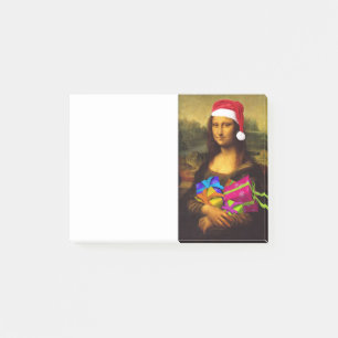 Mona Lisa komt als kerstman Post-it® Notes
