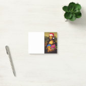 Mona Lisa komt als kerstman Post-it® Notes (Kantoor)