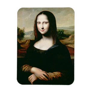 Mona Lisa, kopie van het schilderij van Leonardo d Magneet