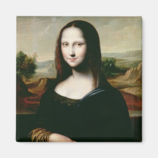 Mona Lisa, kopie van het schilderij van Leonardo d Magneet (Voorkant)