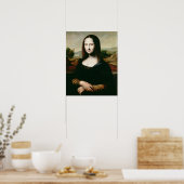 Mona Lisa, kopie van het schilderij van Leonardo d Poster (Keuken)