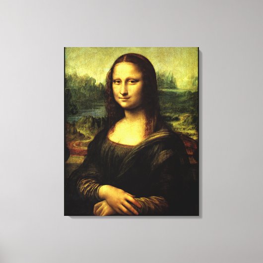 Mona Lisa, kunstschilderij Canvas Afdruk (Voorkant)