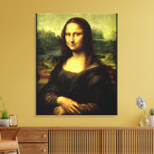 Mona Lisa, kunstschilderij Canvas Afdruk (Insitu (Woonkamer))