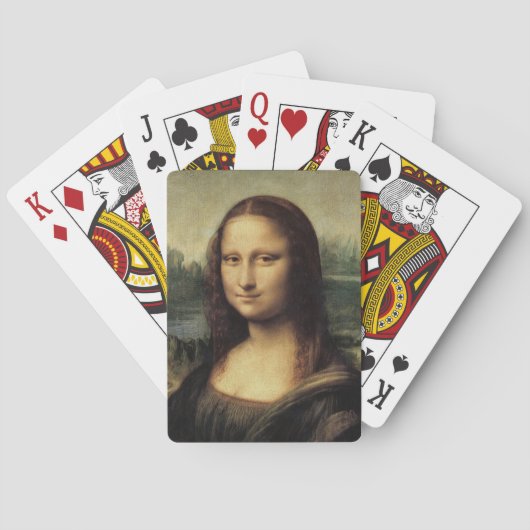 Mona Lisa La Gioconda door Leonardo da Vinci Pokerkaarten (Achterkant)
