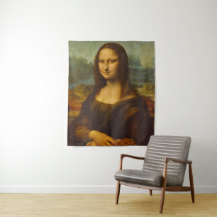 Mona Lisa, La Joconde, 1503 door Leonardo da Vinci Wandkleed