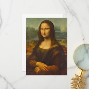 Mona Lisa, La Joconde van Leonardo da Vinci Bedankkaart