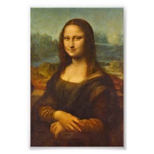 Mona Lisa, La Joconde van Leonardo da Vinci Foto Afdruk