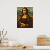Mona Lisa, La Joconde van Leonardo da Vinci Poster (Keuken)