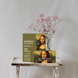 Mona Lisa, Leonardo Da Vinci, Art Dealer, Gallery Flyer