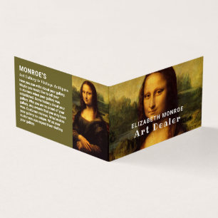 Mona Lisa, Leonardo Da Vinci, Art Dealer, Gedetail Visitekaartjes