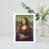 Mona Lisa, Leonardo da Vinci Briefkaart (Staand voorkant)