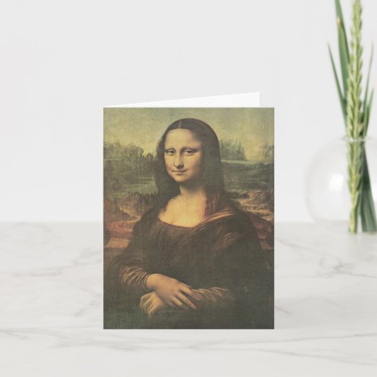 Mona Lisa Leonardo da Vinci Fine Art Kaart (Voorkant)