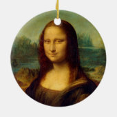 Mona Lisa | Leonardo da Vinci Keramisch Ornament (Achterkant)