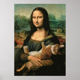 mona lisa, leonardo da vinci, klassieke kunst, ren poster