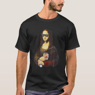 Mona Lisa Leonardo Da Vinci Sunglass Kebab Art Pai T-shirt
