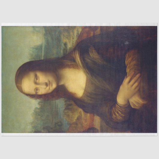 Mona Lisa, Leonardo da Vinci Tissuepapier (Voorkant)