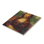 Mona Lisa Lettuce Fine Art Vegan Spoof Tegeltje (Zijkant)