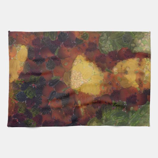 Mona Lisa Lettuce Fine Art Vegan Spoof Theedoek (Horizontaal)