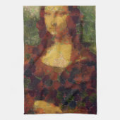 Mona Lisa Lettuce Fine Art Vegan Spoof Theedoek (Verticaal)