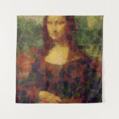 Mona Lisa Lettuce Fine Art Vegan Spoof Wandkleed (Voorkant)