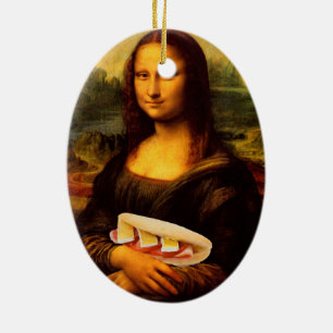 Mona Lisa Loves Paninis Keramisch Ornament
