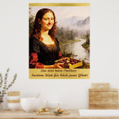 Mona Lisa mag Pralinen Poster (Keuken)