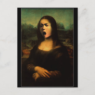 Mona Lisa Medusa Caravaggio Briefkaart