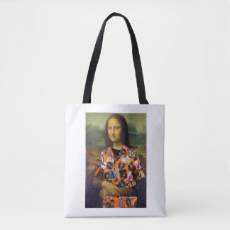 Mona Lisa met 40th Reunion T-shirt canvas tas