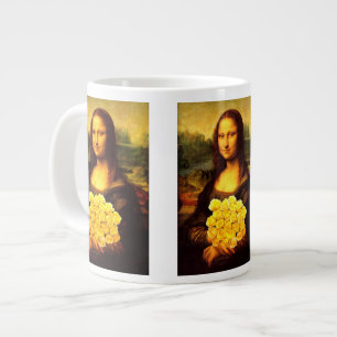 Mona Lisa met een bolletje gele rozen Jumbo Beker