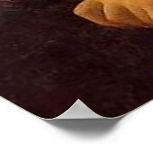 Mona Lisa met hete thee (Leonardo da Vinci) Poster (Hoek)